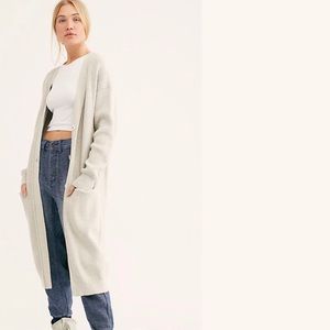 free People run to you Cardigan Gray NWT
